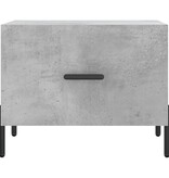 VidaXL Salontafel 50x50x40 cm bewerkt hout betongrijs