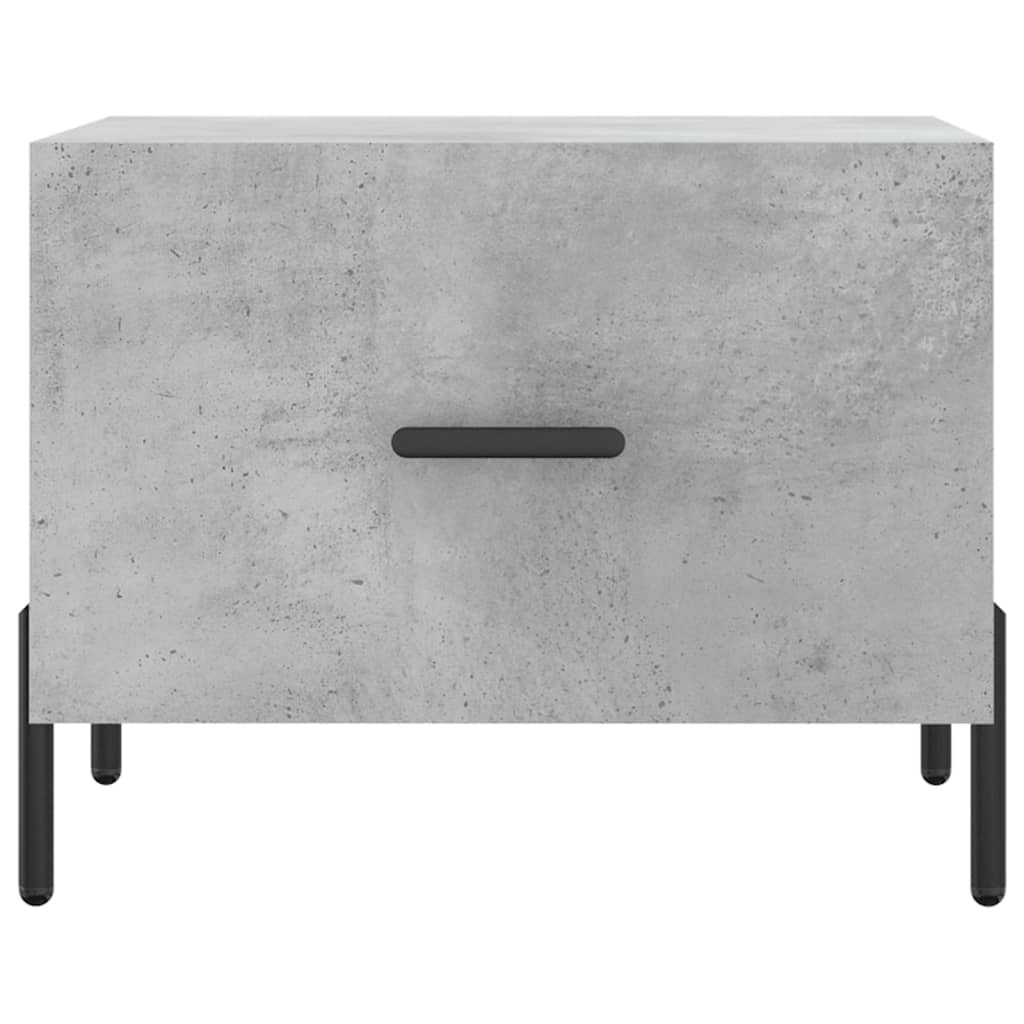 VidaXL Salontafel 50x50x40 cm bewerkt hout betongrijs