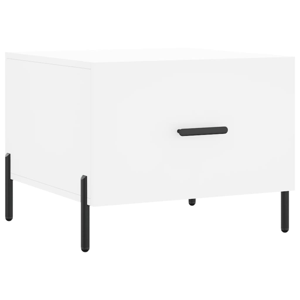 VidaXL Salontafel 50x50x40 cm bewerkt hout wit