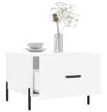 VidaXL Salontafel 50x50x40 cm bewerkt hout wit