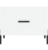 VidaXL Salontafel 50x50x40 cm bewerkt hout wit