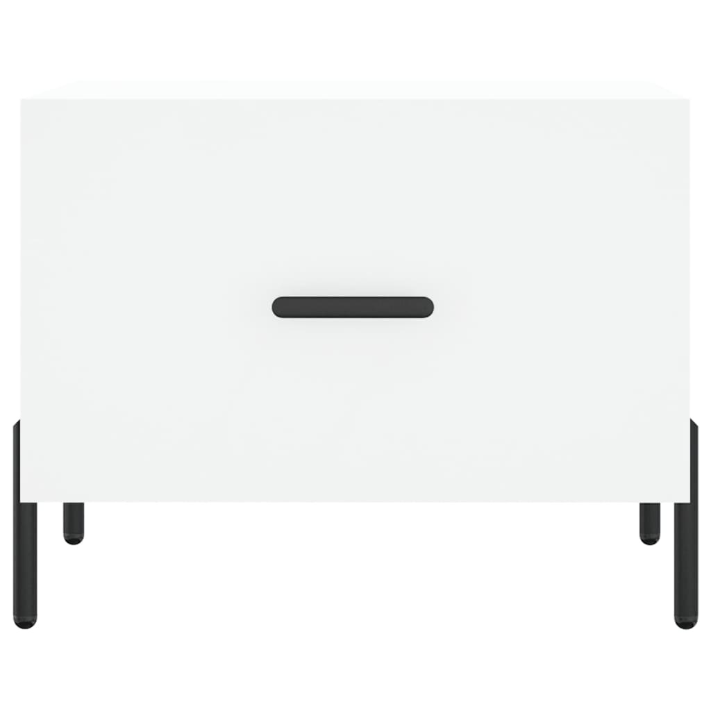 VidaXL Salontafel 50x50x40 cm bewerkt hout wit