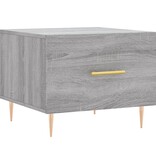 VidaXL Salontafel 50x50x40 cm bewerkt hout grijs sonoma eiken