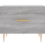 VidaXL Salontafel 50x50x40 cm bewerkt hout grijs sonoma eiken