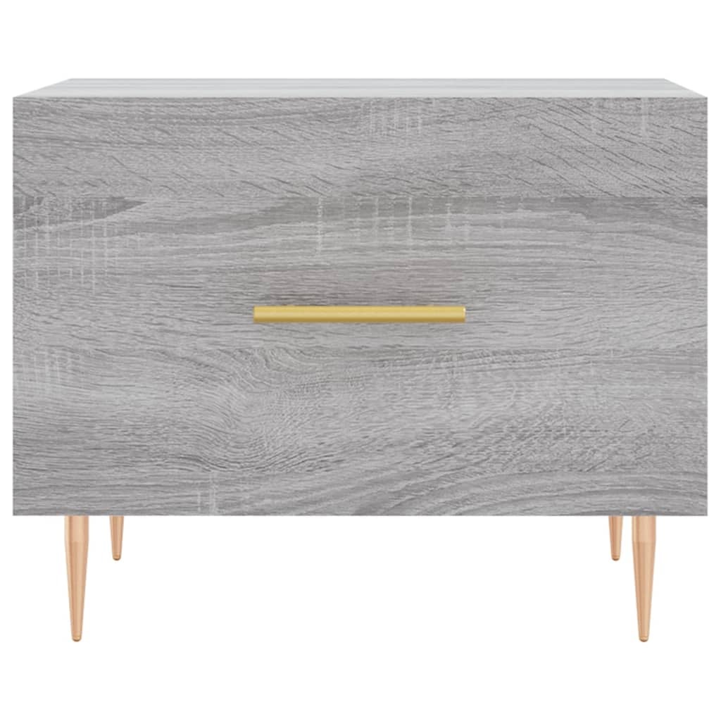 VidaXL Salontafel 50x50x40 cm bewerkt hout grijs sonoma eiken