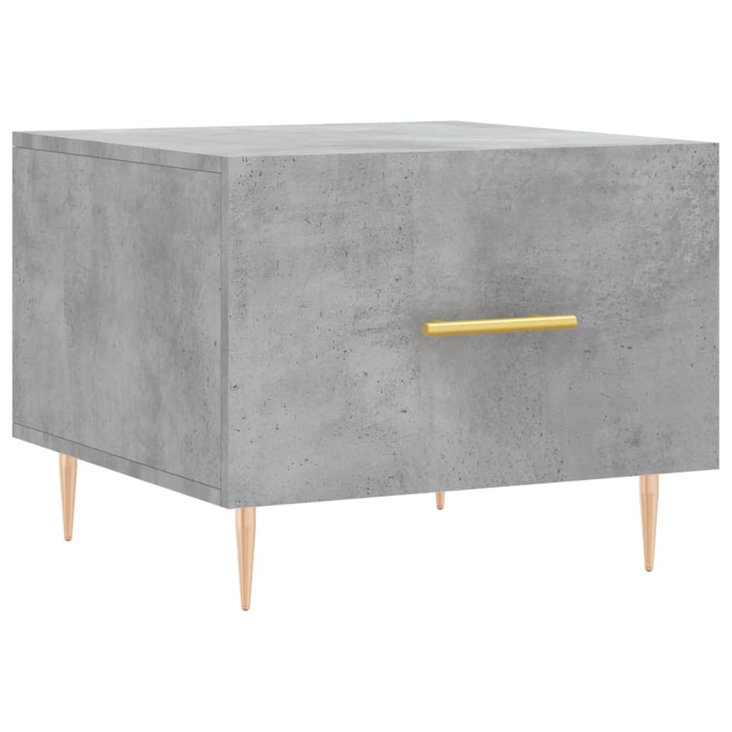 VidaXL Salontafel 50x50x40 cm bewerkt hout betongrijs