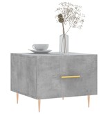VidaXL Salontafel 50x50x40 cm bewerkt hout betongrijs