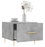 VidaXL Salontafel 50x50x40 cm bewerkt hout betongrijs
