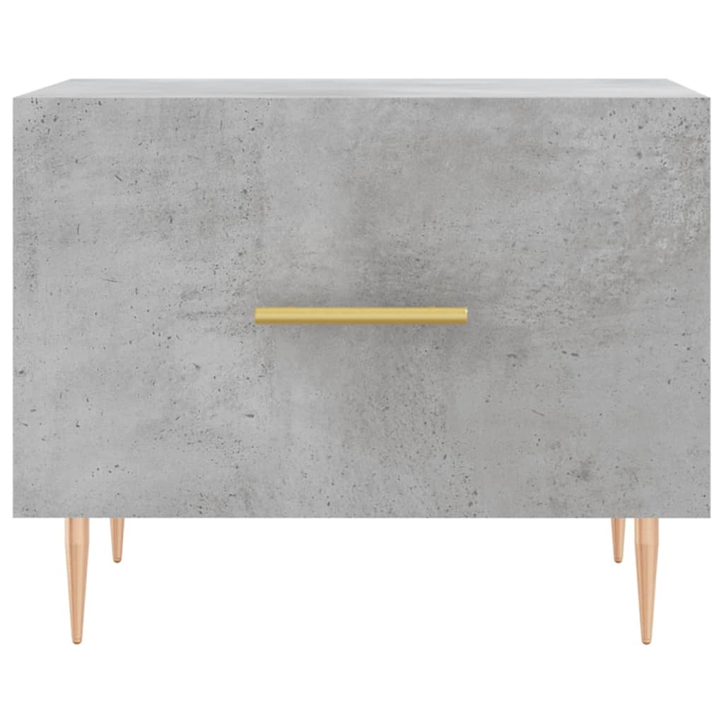 VidaXL Salontafel 50x50x40 cm bewerkt hout betongrijs