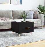 VidaXL Salontafel 50x50x40 cm bewerkt hout zwart