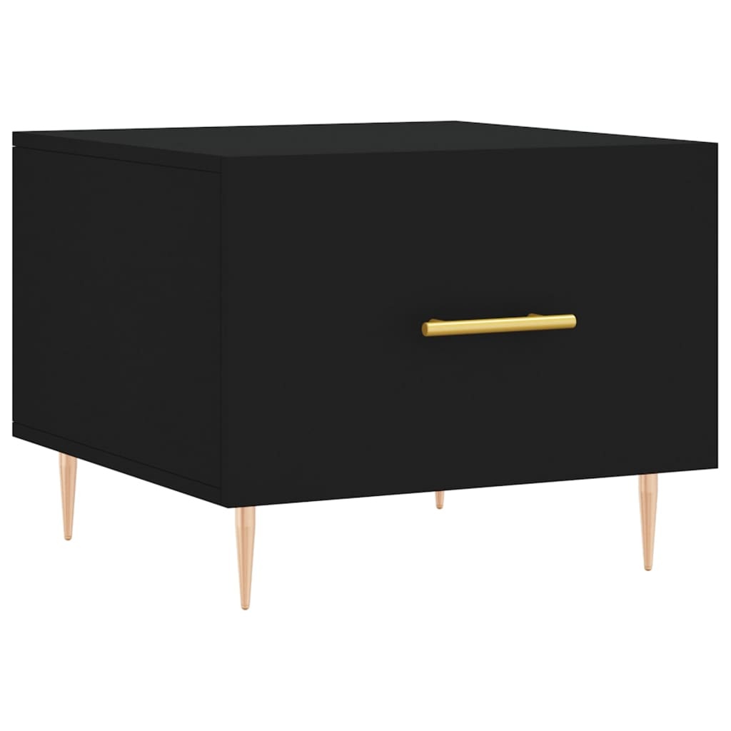 VidaXL Salontafel 50x50x40 cm bewerkt hout zwart