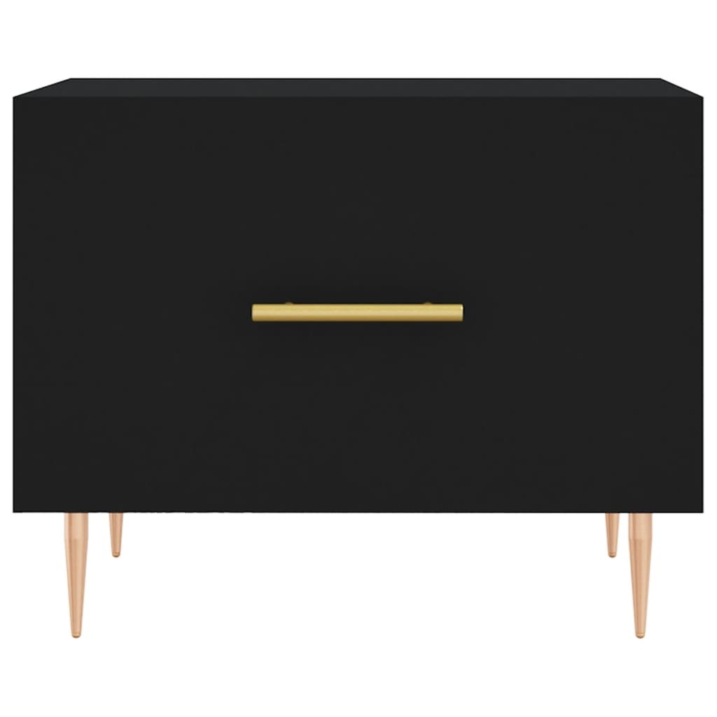 VidaXL Salontafel 50x50x40 cm bewerkt hout zwart