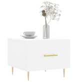 VidaXL Salontafel 50x50x40 cm bewerkt hout wit