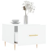 VidaXL Salontafel 50x50x40 cm bewerkt hout wit