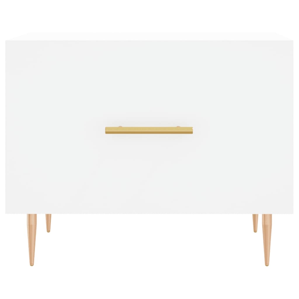 VidaXL Salontafel 50x50x40 cm bewerkt hout wit