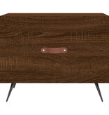 VidaXL Salontafel 50x50x40 cm bewerkt hout bruineikenkleurig