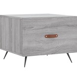 VidaXL Salontafel 50x50x40 cm bewerkt hout grijs sonoma eiken