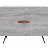 VidaXL Salontafel 50x50x40 cm bewerkt hout grijs sonoma eiken