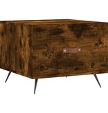 VidaXL Salontafel 50x50x40 cm bewerkt hout gerookt eikenkleurig