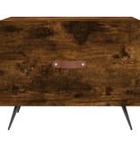 VidaXL Salontafel 50x50x40 cm bewerkt hout gerookt eikenkleurig