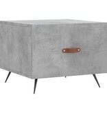 VidaXL Salontafel 50x50x40 cm bewerkt hout betongrijs