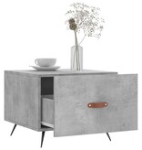 VidaXL Salontafel 50x50x40 cm bewerkt hout betongrijs