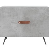 VidaXL Salontafel 50x50x40 cm bewerkt hout betongrijs