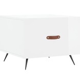 VidaXL Salontafel 50x50x40 cm bewerkt hout hoogglans wit