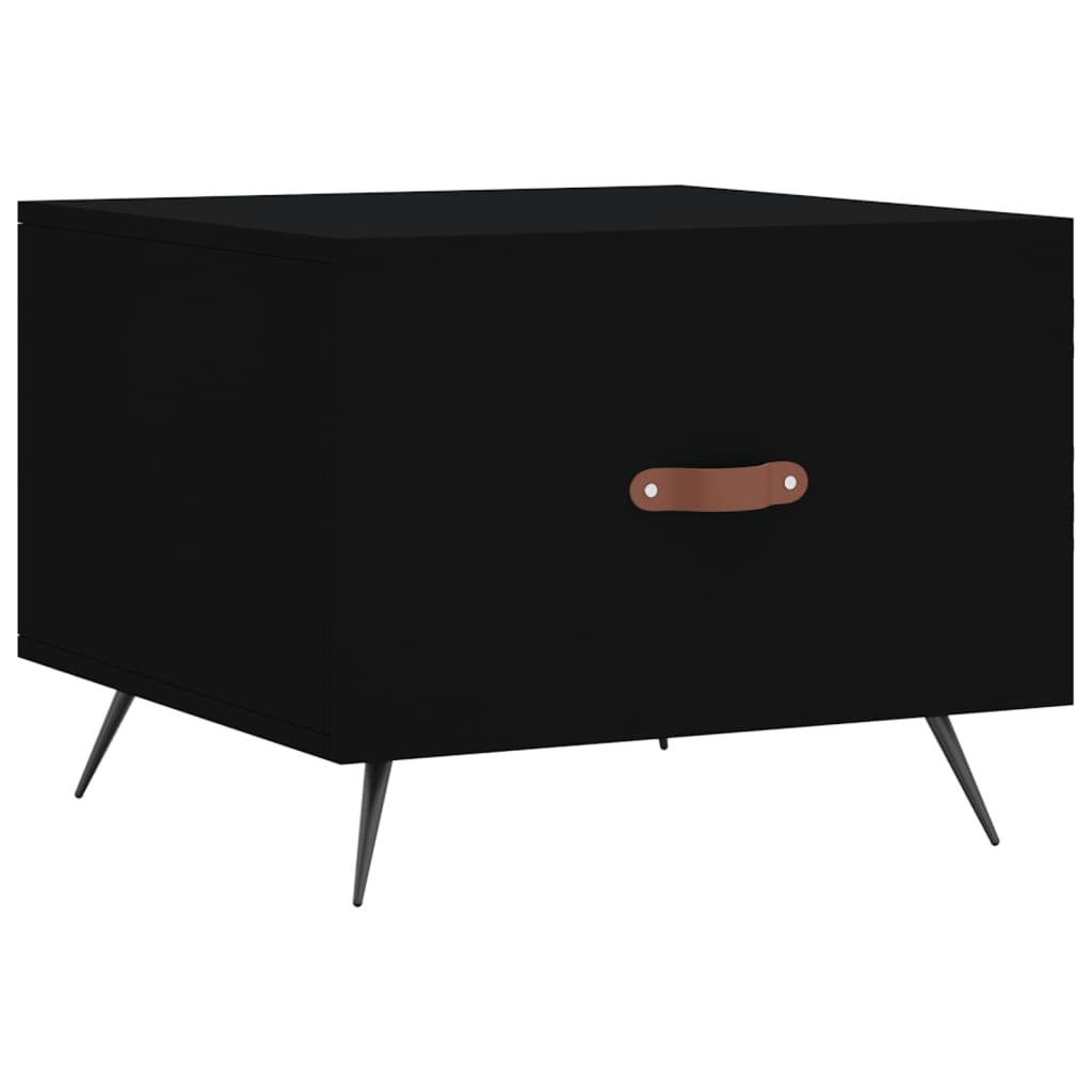 VidaXL Salontafel 50x50x40 cm bewerkt hout zwart