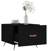 VidaXL Salontafel 50x50x40 cm bewerkt hout zwart