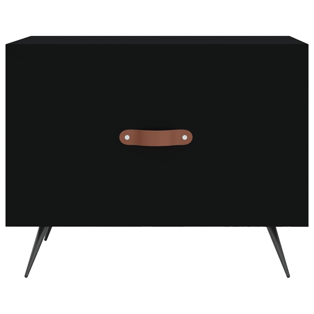 VidaXL Salontafel 50x50x40 cm bewerkt hout zwart