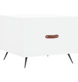 VidaXL Salontafel 50x50x40 cm bewerkt hout wit