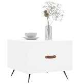 VidaXL Salontafel 50x50x40 cm bewerkt hout wit
