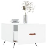 VidaXL Salontafel 50x50x40 cm bewerkt hout wit