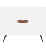 VidaXL Salontafel 50x50x40 cm bewerkt hout wit