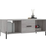VidaXL Salontafel 102x50x40 cm bewerkt hout grijs sonoma eikenkleurig