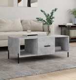 VidaXL Salontafel 102x50x40 cm bewerkt hout betongrijs
