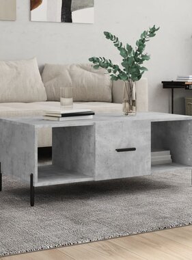 VidaXL Salontafel 102x50x40 cm bewerkt hout betongrijs
