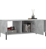 VidaXL Salontafel 102x50x40 cm bewerkt hout betongrijs