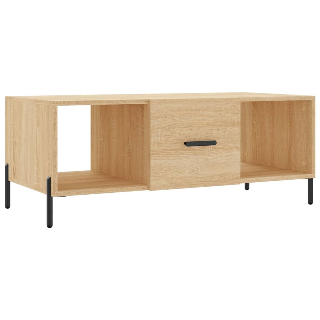 VidaXL Salontafel 102x50x40 cm bewerkt hout sonoma eikenkleurig