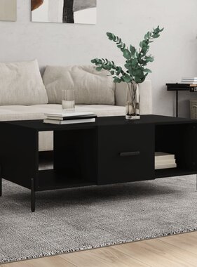 VidaXL Salontafel 102x50x40 cm bewerkt hout zwart