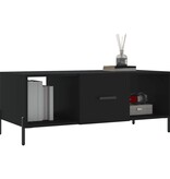 VidaXL Salontafel 102x50x40 cm bewerkt hout zwart