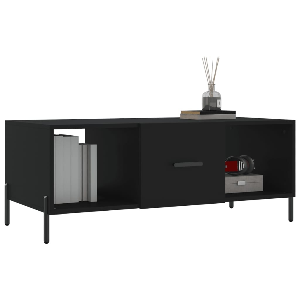 VidaXL Salontafel 102x50x40 cm bewerkt hout zwart