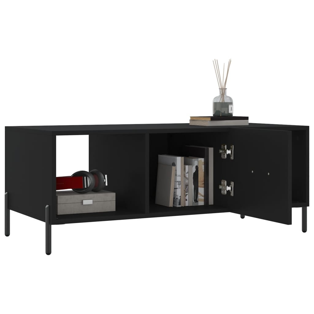 VidaXL Salontafel 102x50x40 cm bewerkt hout zwart