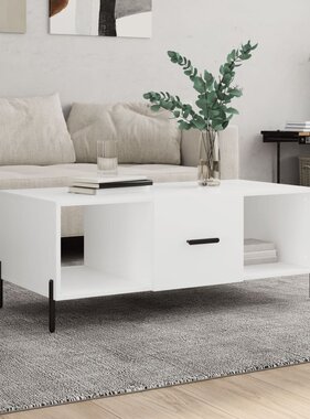 VidaXL Salontafel 102x50x40 cm bewerkt hout wit