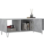 VidaXL Salontafel 102x50x40 cm bewerkt hout betongrijs
