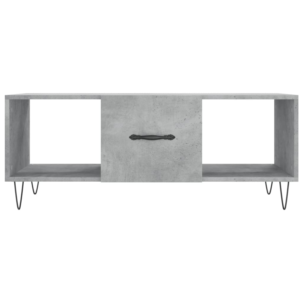 VidaXL Salontafel 102x50x40 cm bewerkt hout betongrijs