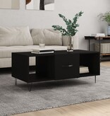 VidaXL Salontafel 102x50x40 cm bewerkt hout zwart