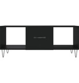 VidaXL Salontafel 102x50x40 cm bewerkt hout zwart
