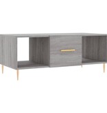 VidaXL Salontafel 102x50x40 cm bewerkt hout grijs sonoma eikenkleurig